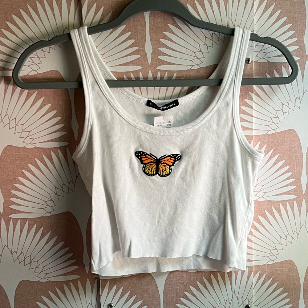 Brandy Melville Butterfly Tank O/S